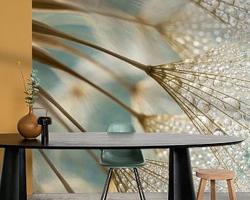 Country panorama: Golden brown fluff with turquoise by Marjolijn van den Berg