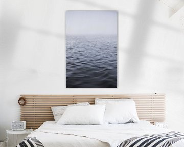 Misty Morning by the Water: A Minimalist Masterpiece by Hevonax Photography