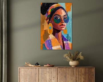 Modern abstract portrait of a woman by PixelPrestige