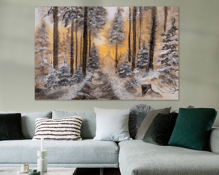 Example of the artwork in a room