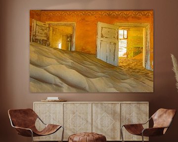 Verloren tijd - Verlaten huizen in de spookstad Kolmanskop in Namibië