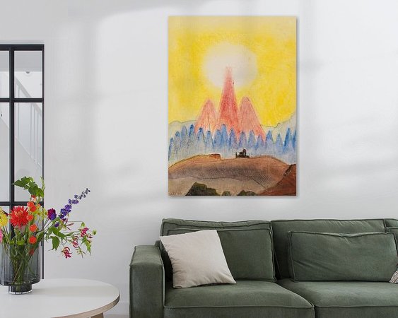 Example of the artwork in a room