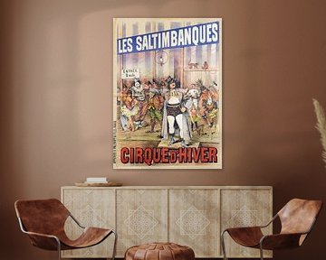 Henri Boulanger Gray - Les Saltimbanques (1892) van Peter Balan