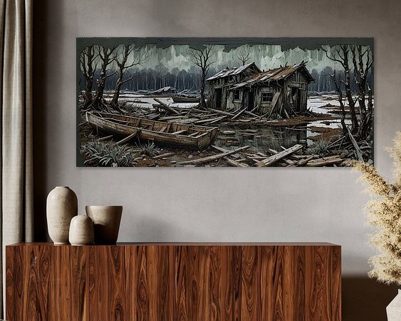 Example of the artwork in a room