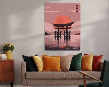 Japanse Torii poort van Vicky Hanggara