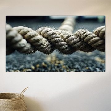 Rope under tension by Frank Heinz