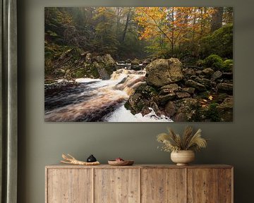 Adembenemende Waterval in de Belgische Ardennen: Herfstlandschap van Hevonax Photography