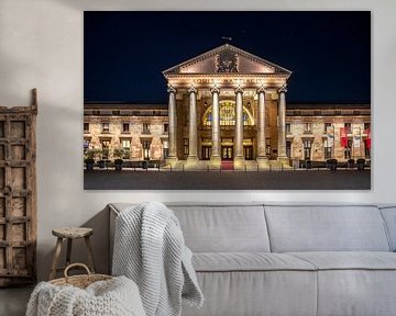 Fontein bij het Wiesbaden Kurhaus van Frank Heldt