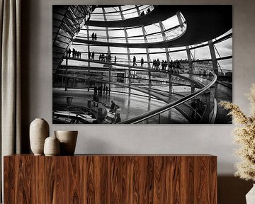 Berlin Reichstag schwarz und weiß von Peter Hofwegen