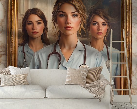 Example of the artwork in a room