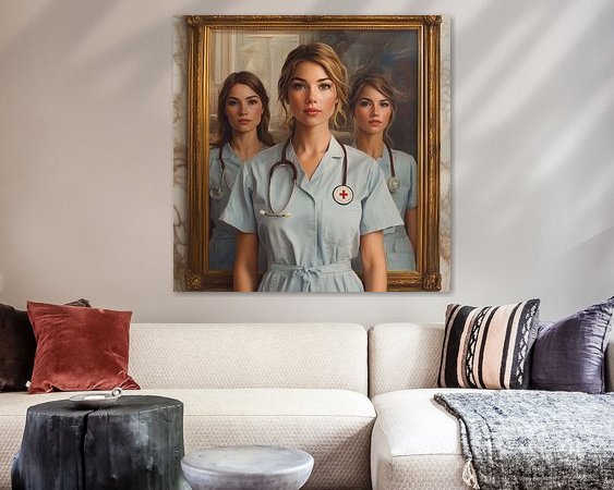 Example of the artwork in a room