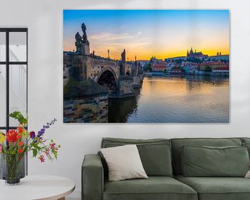Sunset - Charlesbridge, Prague by Jelmer van Koert