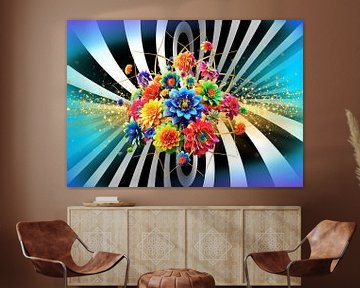 "Colourful Bloom in a Hypnotic World"