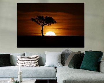 Afrikanischer Sonnenuntergang