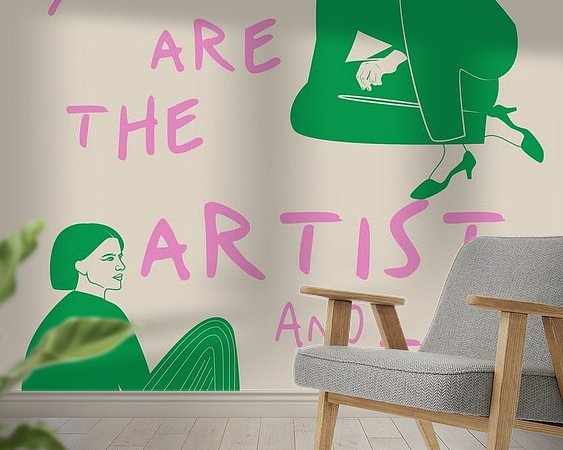 Example of the artwork in a room