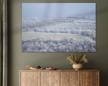 Causses du Quercy landscape winter
