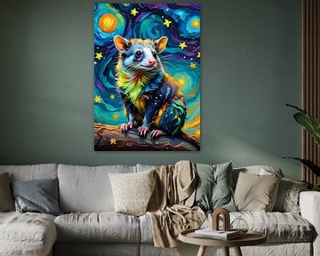 Opossum Sterrennacht van MIROKKU