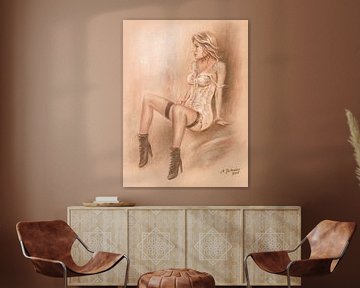Sexy Meisje met hoge hakken van Marita Zacharias