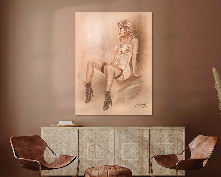 Example of the artwork in a room