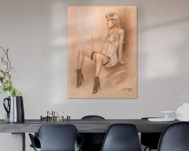 Example of the artwork in a room