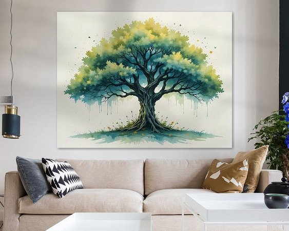 Example of the artwork in a room