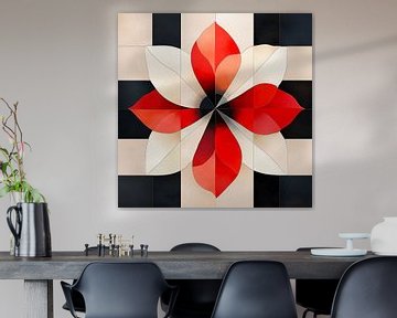 Sierlijke Bloempatroon | Kaleidoscoop Kunst van Karina Brouwer