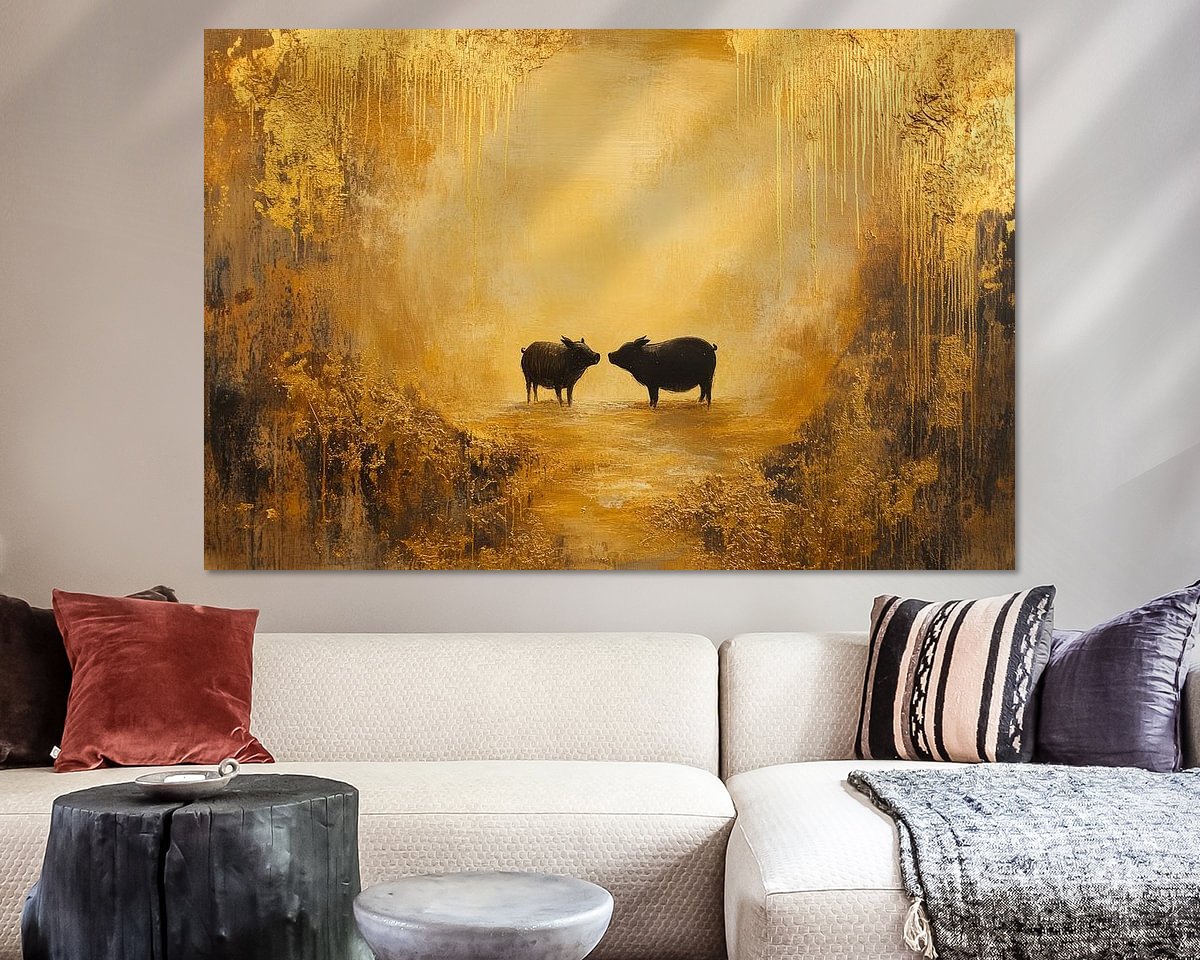 Example of the artwork in a room