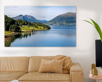 Typical Norwegian landscape by the fjords by Adelheid Smitt