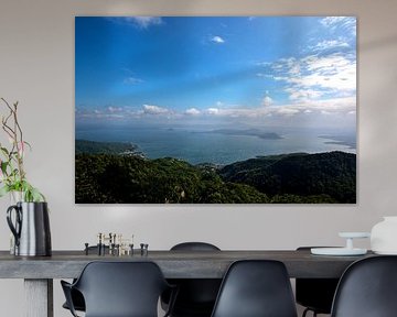 Vue panoramique sur le volcan Taal
