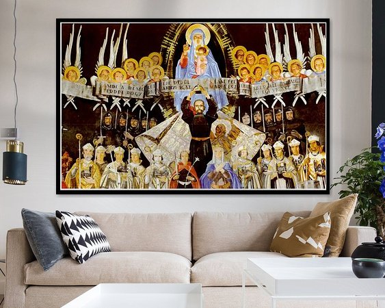 Example of the artwork in a room