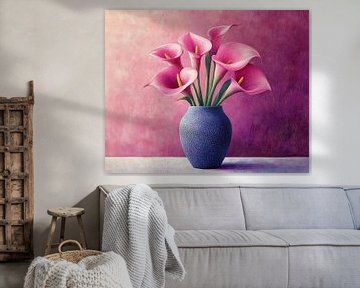 Modern Bloemenschilderij van Kunst Kriebels