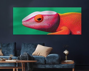 Gecko Gaze by OMG Art