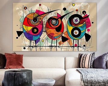Abstract moderne Picasso van Kunst Kriebels