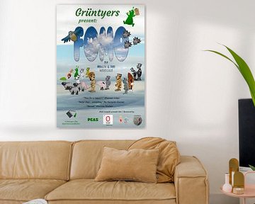 Grüntyers movie poster for the video clip accompanying their smash hit single “FOMO” van Grüntyers .