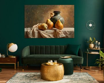 Still Life with Three Pears van Harry Hadders