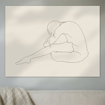Seated female nude