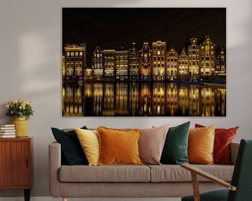 Evening photo Rokin Amsterdam by Jan Wijers