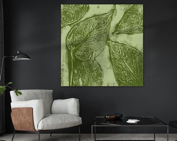 Groene bladeren. van Dina Dankers