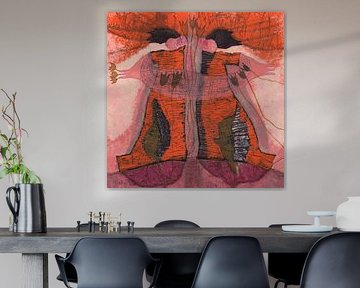 two women in orange by Sofie