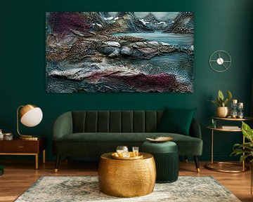 Lofotenlandschap, collage van Nick Wendt