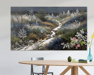 winters heidelandschap van Nick Wendt