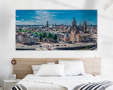 Panoramic view of Amsterdam Centre, Prins Hendrikkade by Rietje Bulthuis
