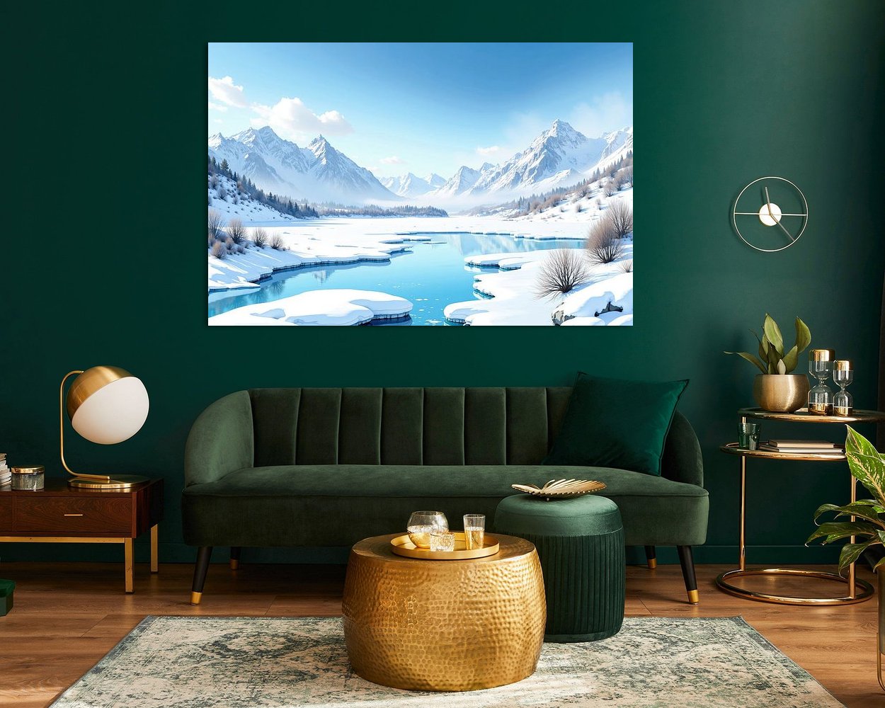Example of the artwork in a room