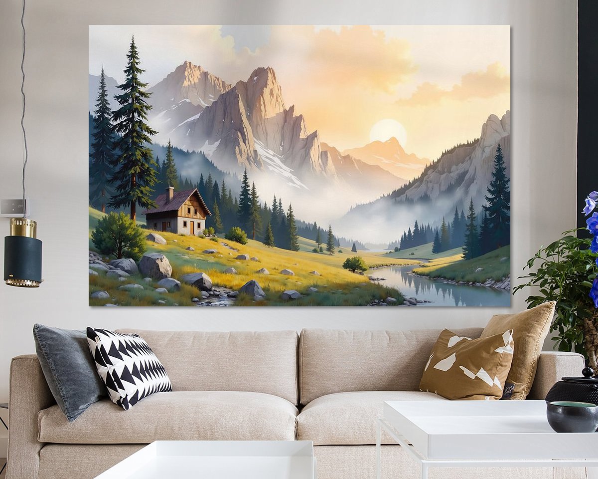 Example of the artwork in a room