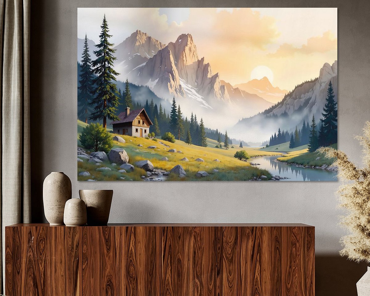 Example of the artwork in a room