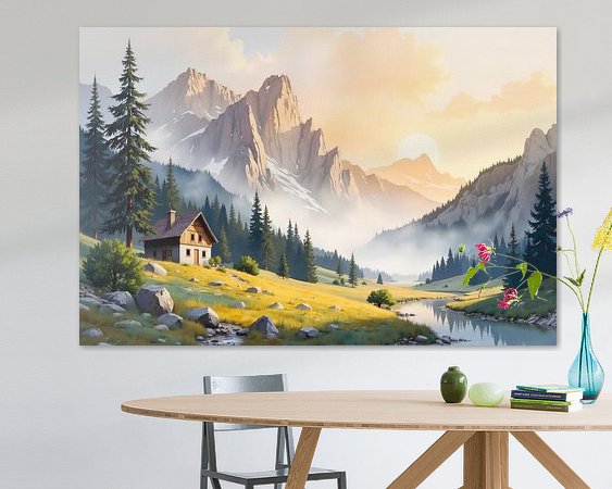 Example of the artwork in a room