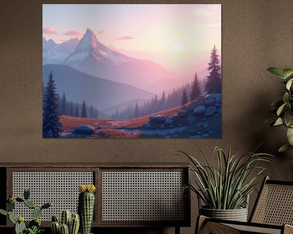 Example of the artwork in a room