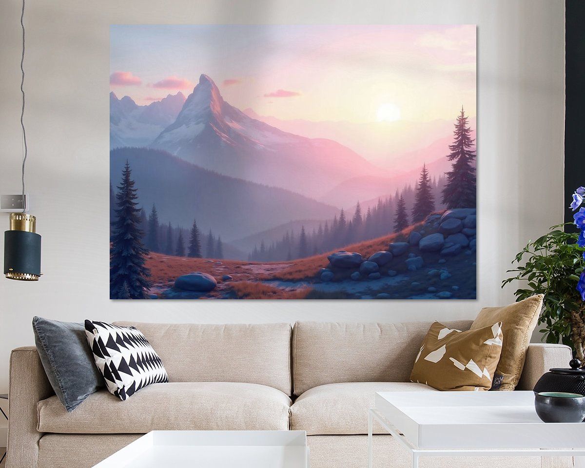 Example of the artwork in a room