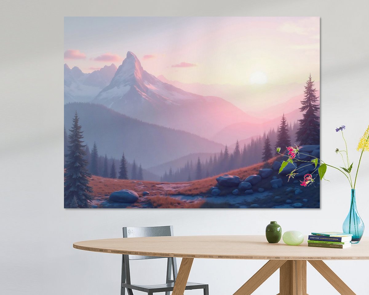 Example of the artwork in a room