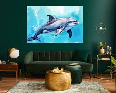 Example of the artwork in a room